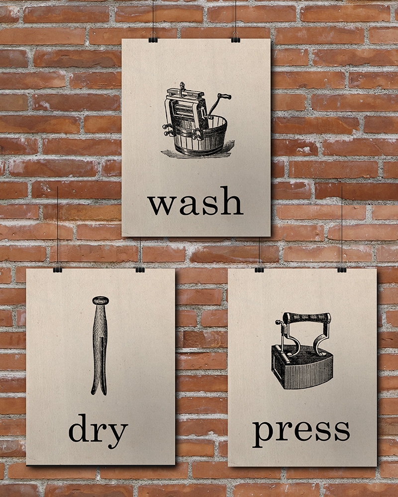 Free Vintage Laundry Printables