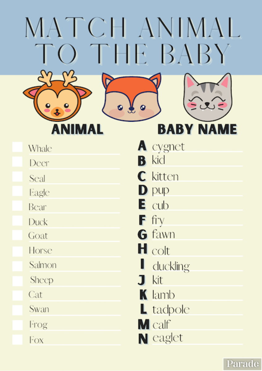 15 Printable Baby Shower Games Free Printable Baby Shower Games Parade