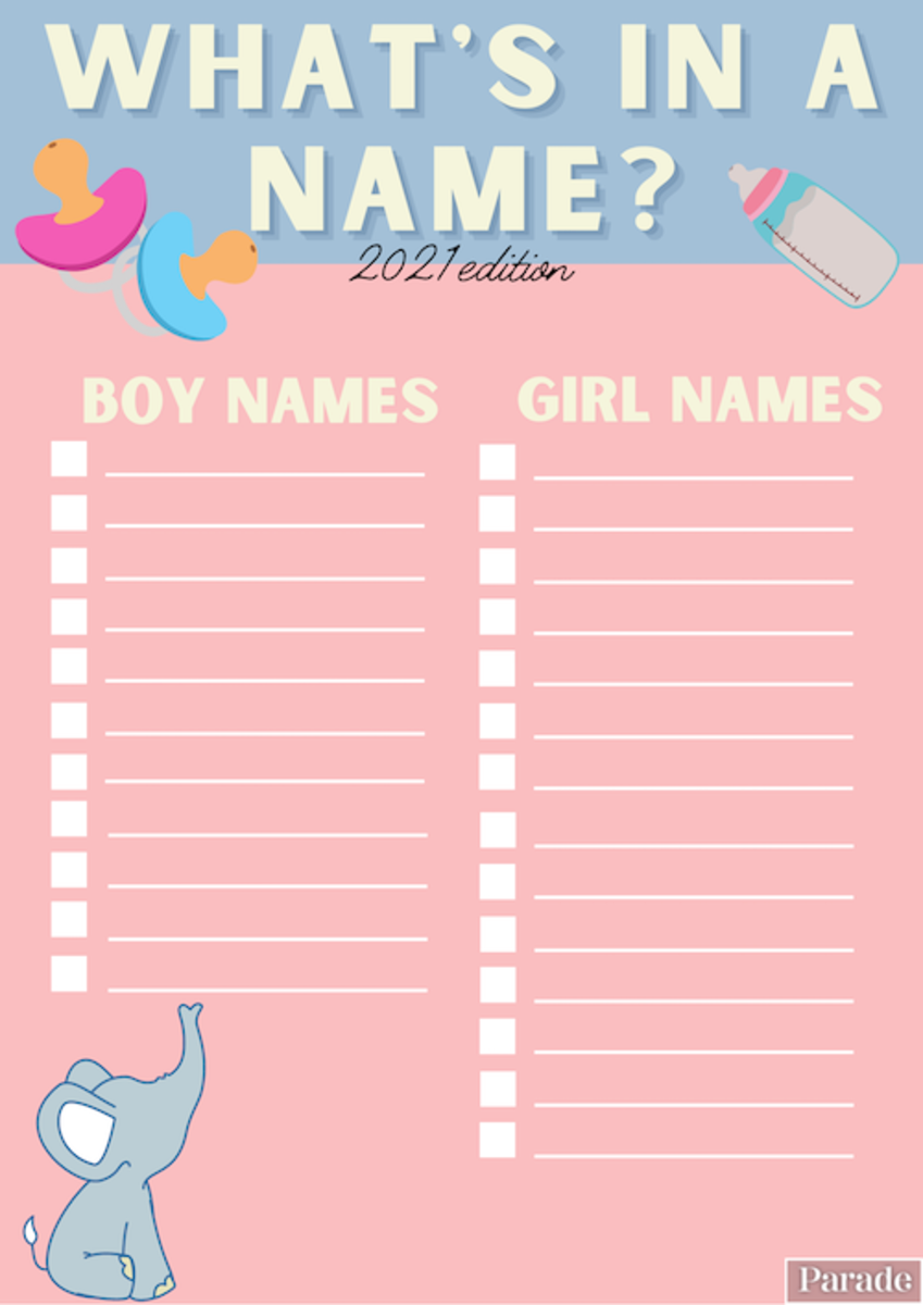 Baby Shower Games Printable Free