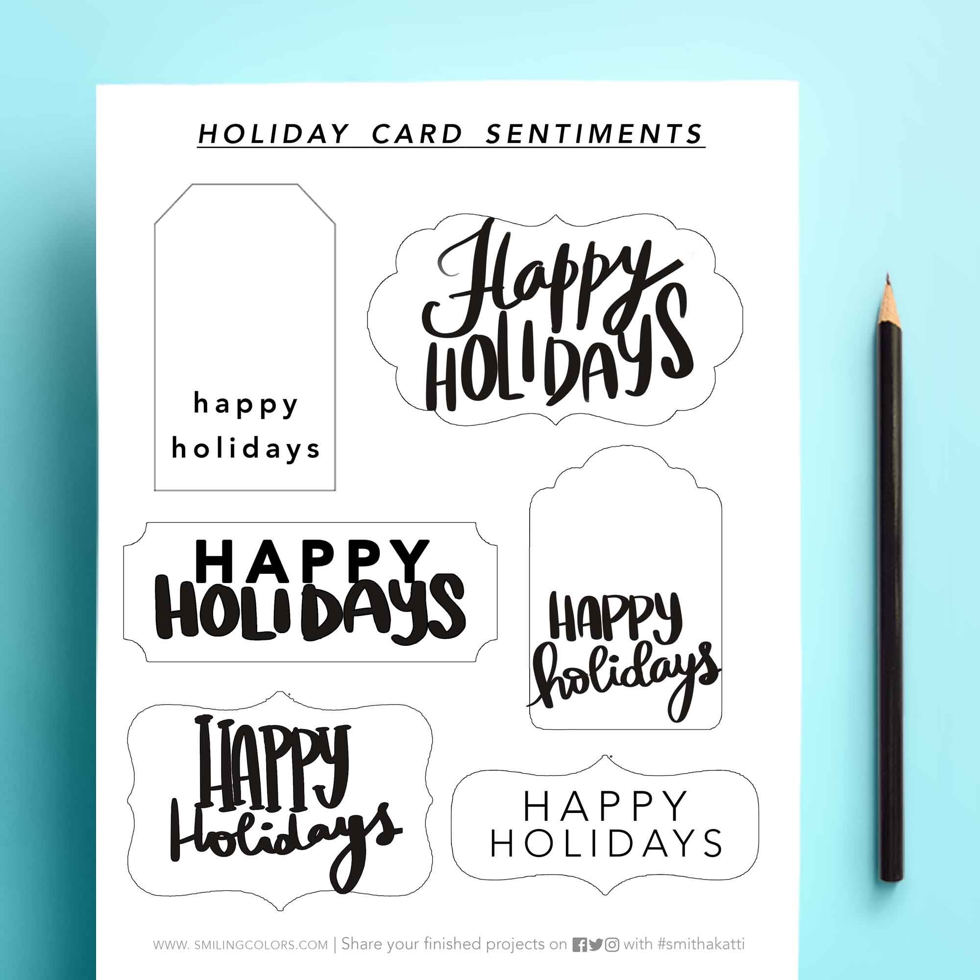 20 Absolutely FREE Printable Christmas Gift Tags 