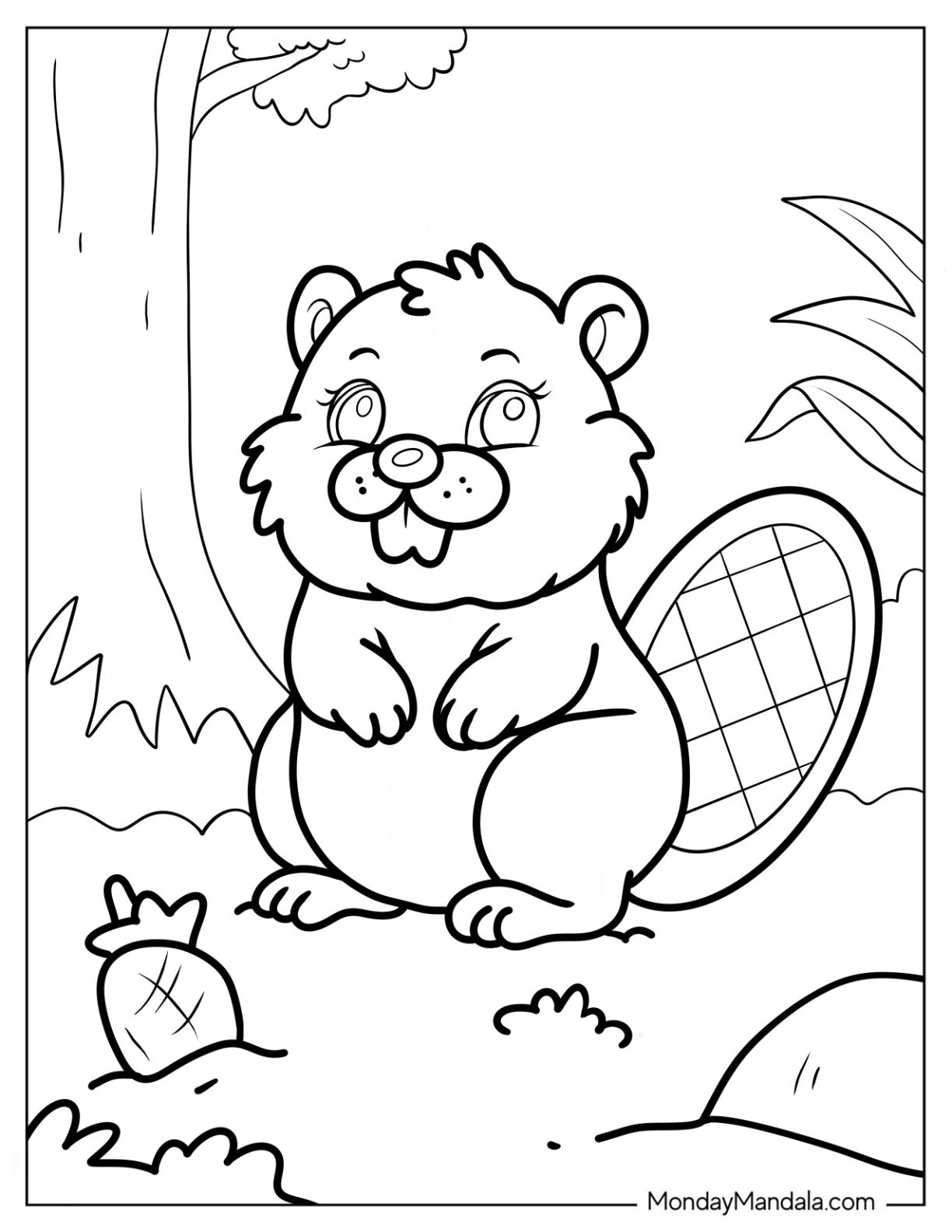 20 Beaver Coloring Pages Free PDF Printables 