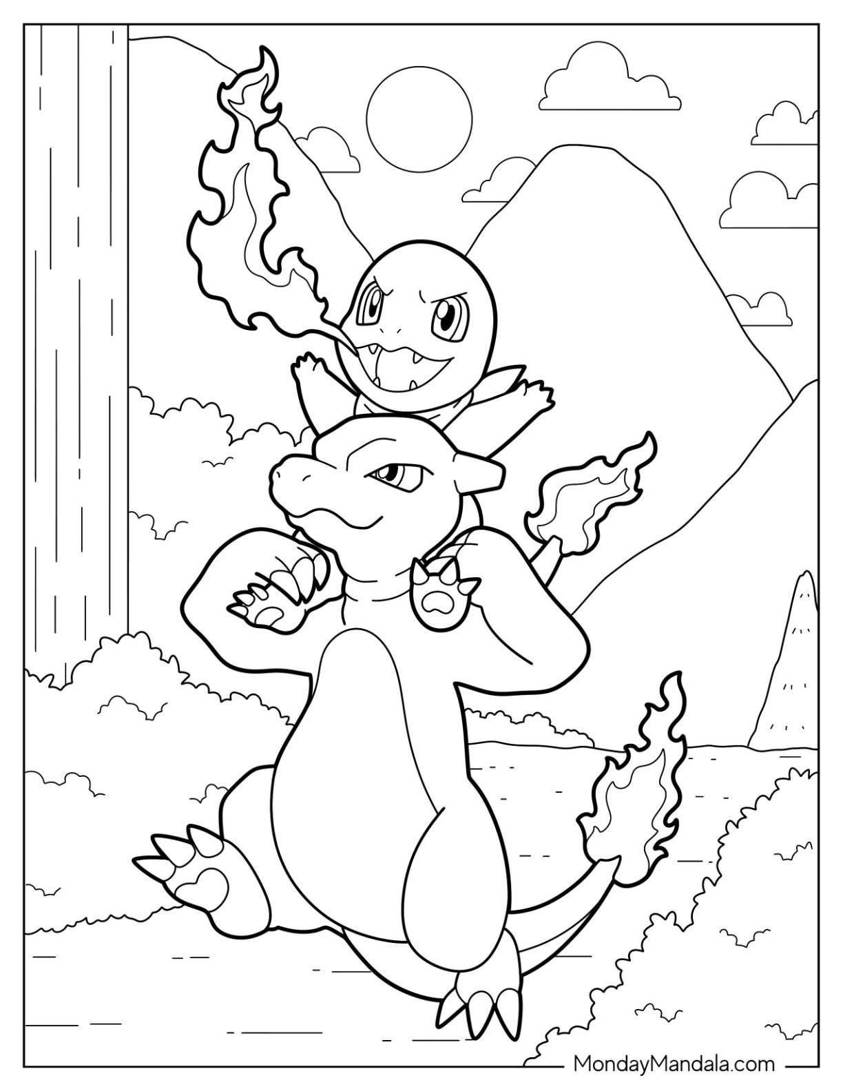 20 Charmander Coloring Pages Free PDF Printables 