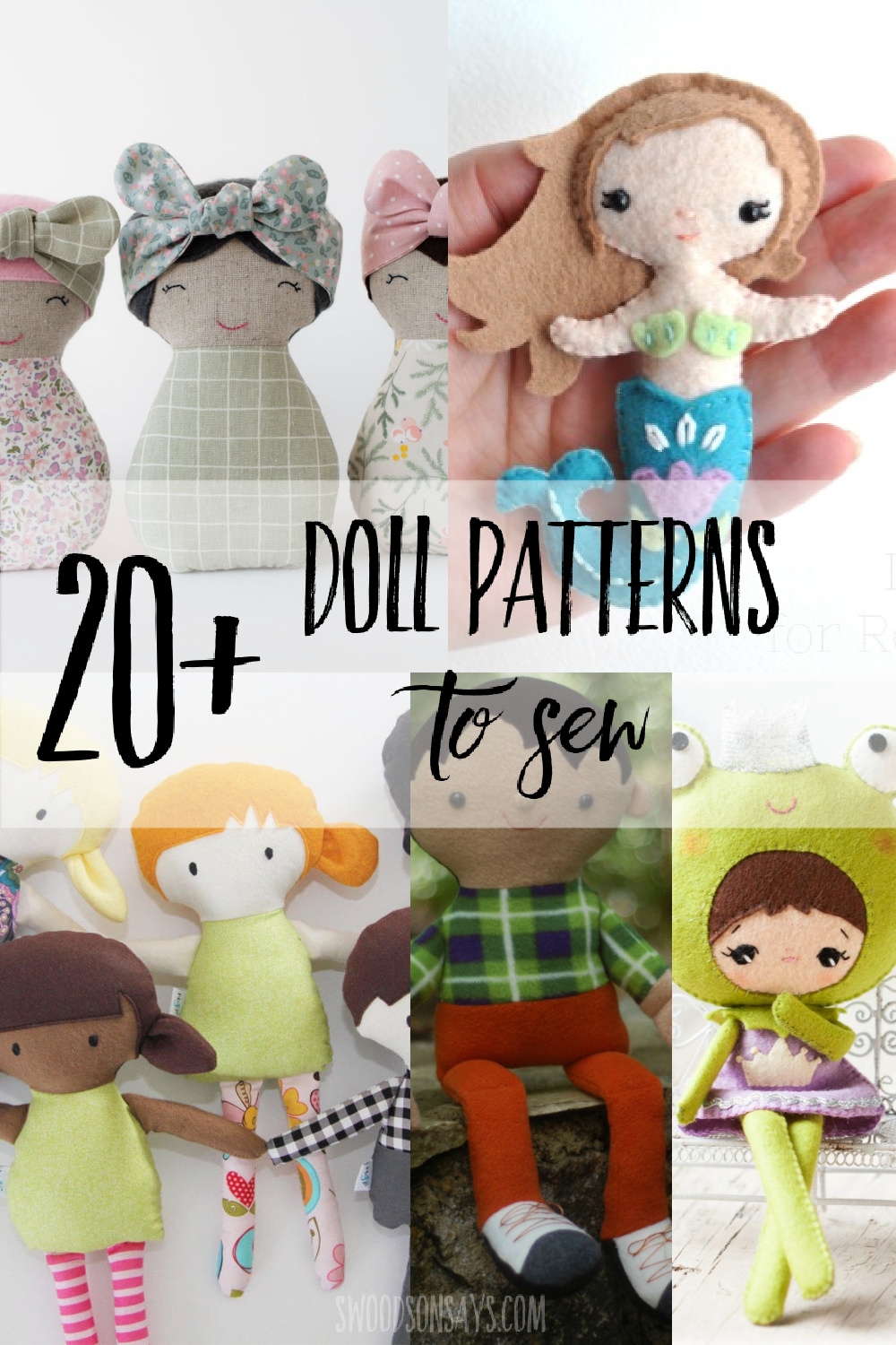 20 Doll Sewing Patterns Swoodson Says