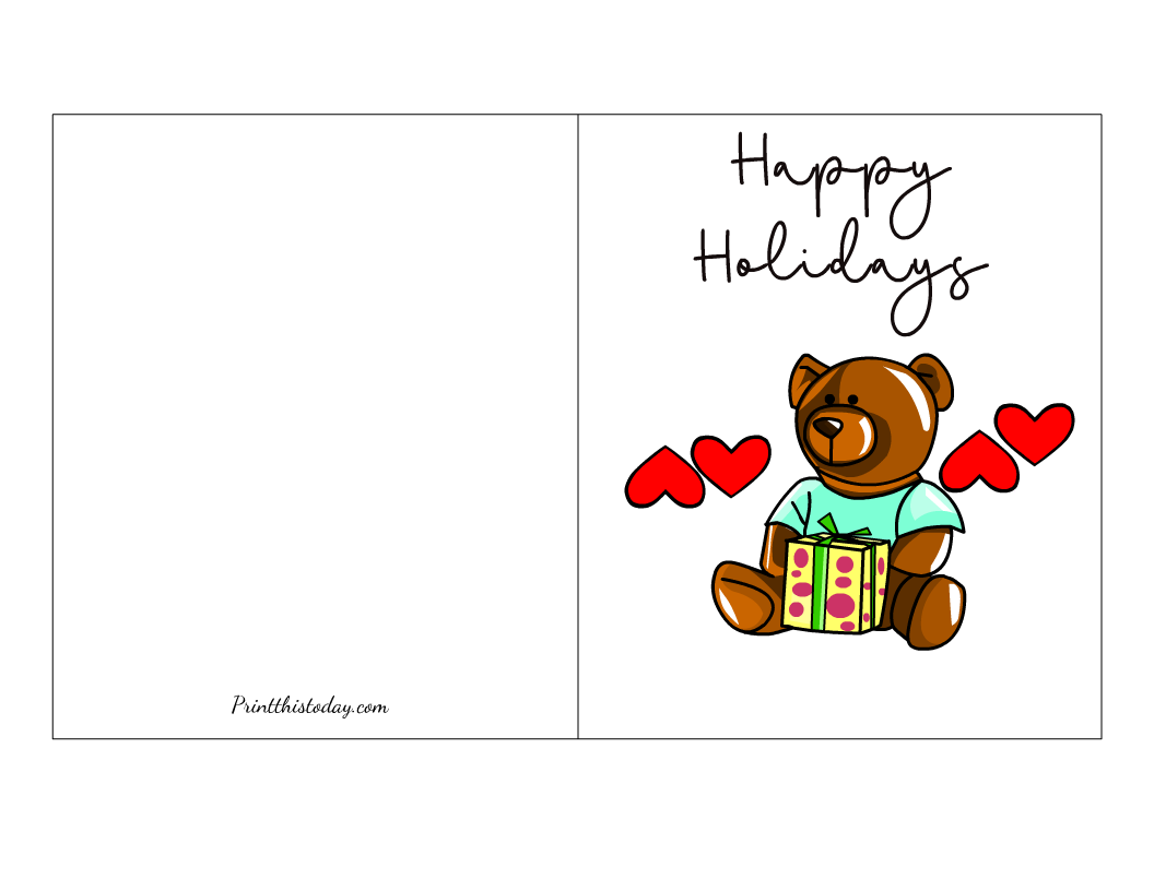 20 Free Printable Christmas Cards For Everyone