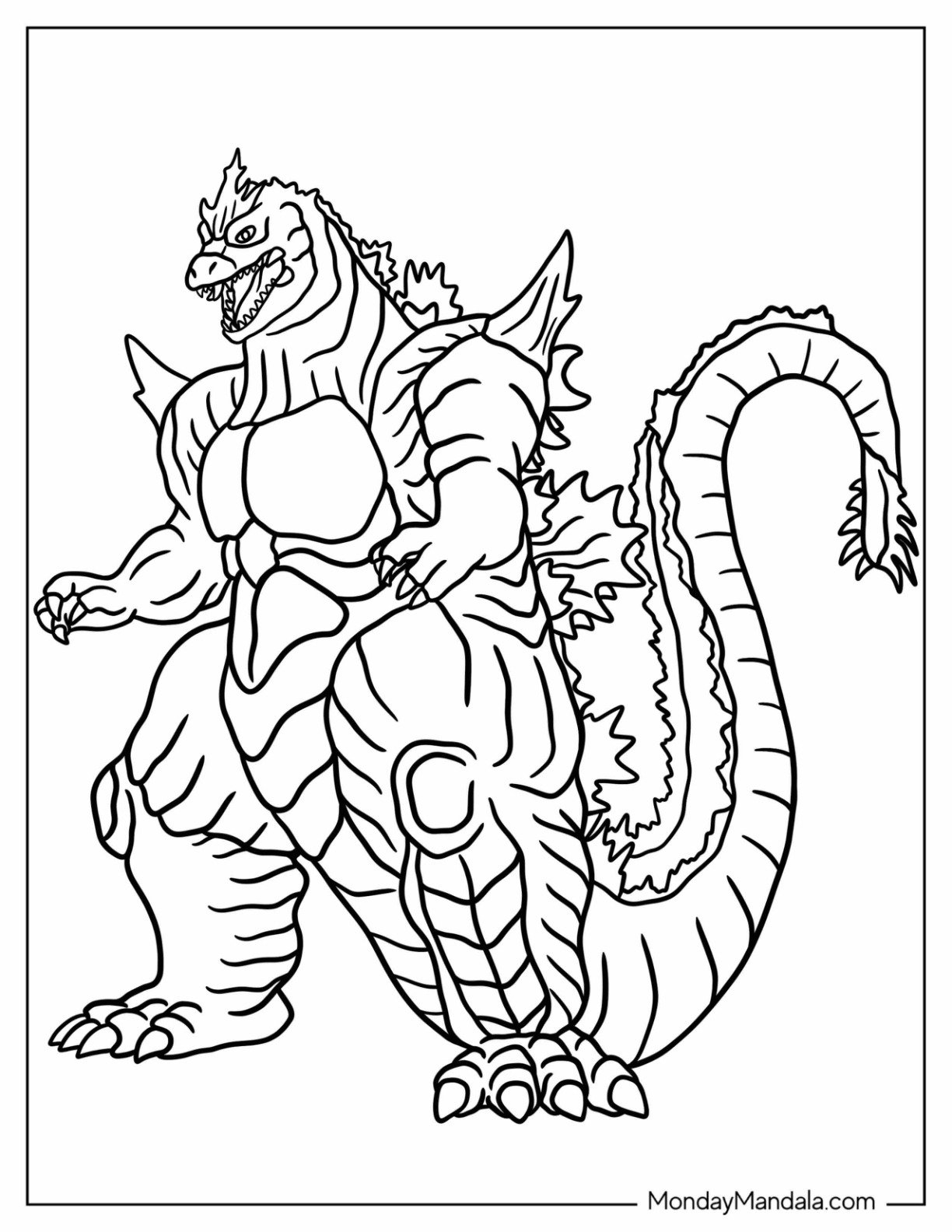 20 Godzilla Coloring Pages Free PDF Printables 