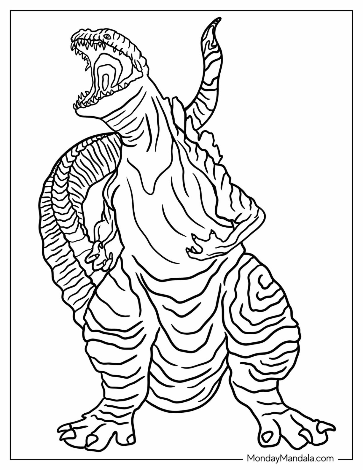 20 Godzilla Coloring Pages Free PDF Printables 