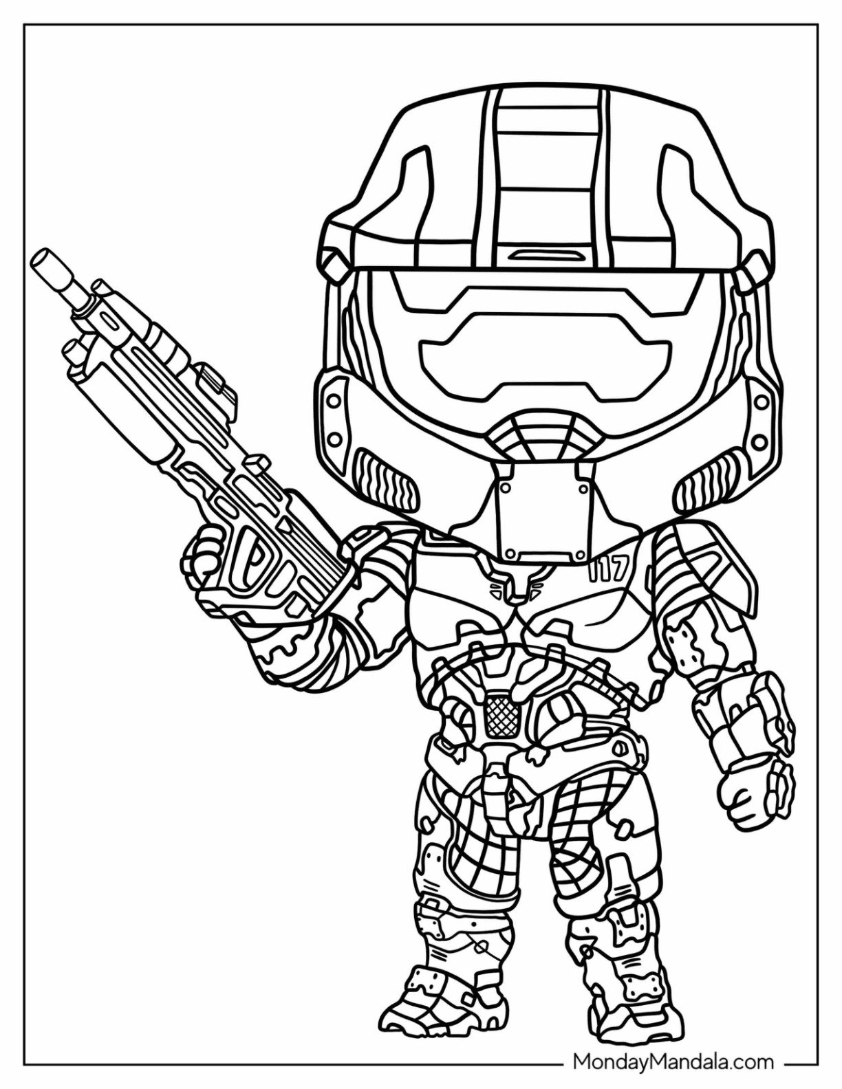 20 Halo Coloring Pages Free PDF Printables 