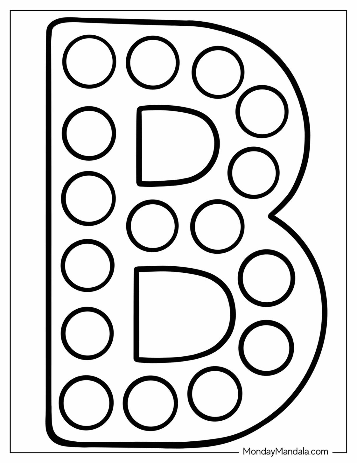 20 Letter B Coloring Pages Free PDF Printables 