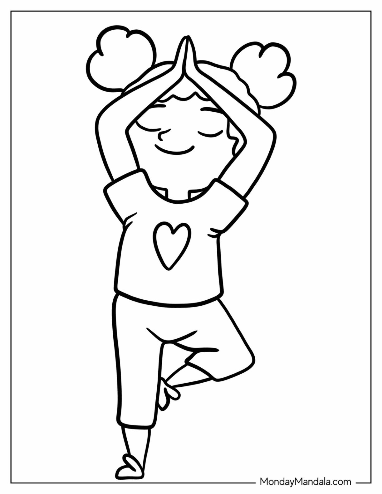 20 Yoga Coloring Pages Free PDF Printables 