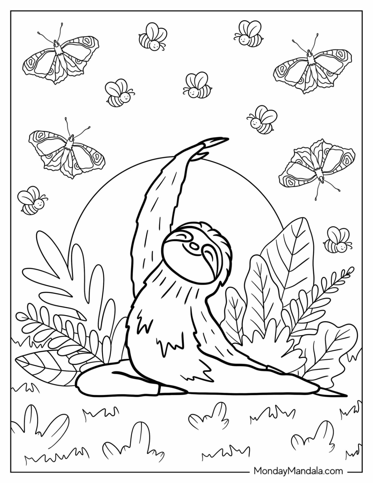 20 Yoga Coloring Pages Free PDF Printables 