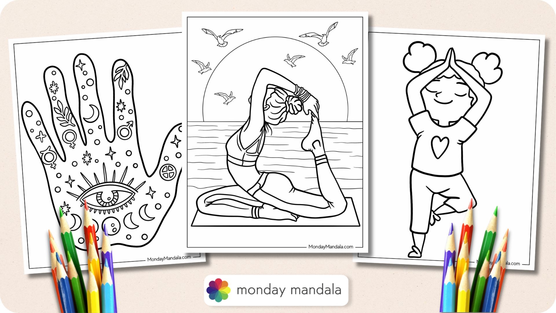 Free Printable Yoga Coloring Pages