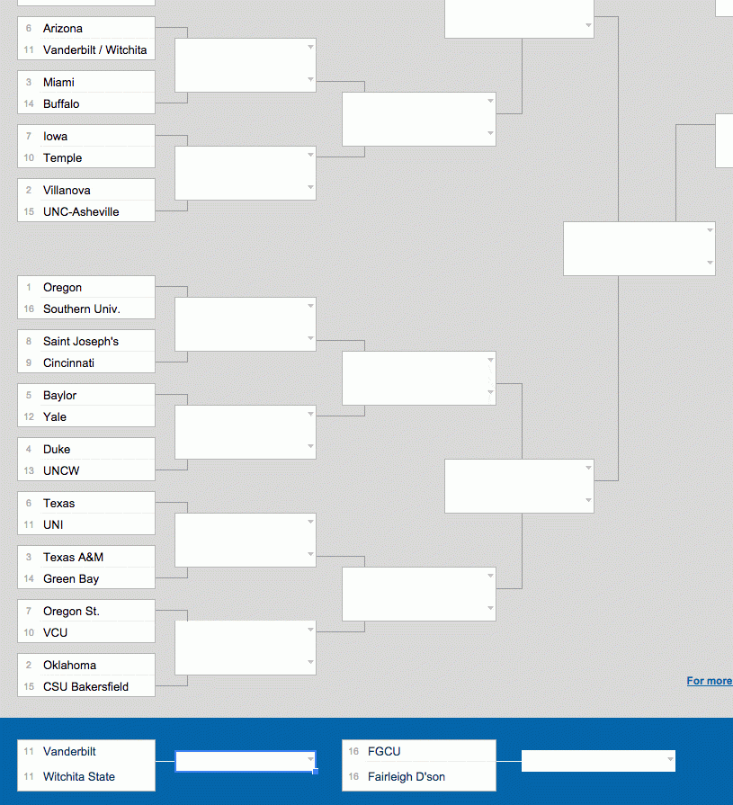 2024 March Madness Bracket Excel Google Sheets Template 