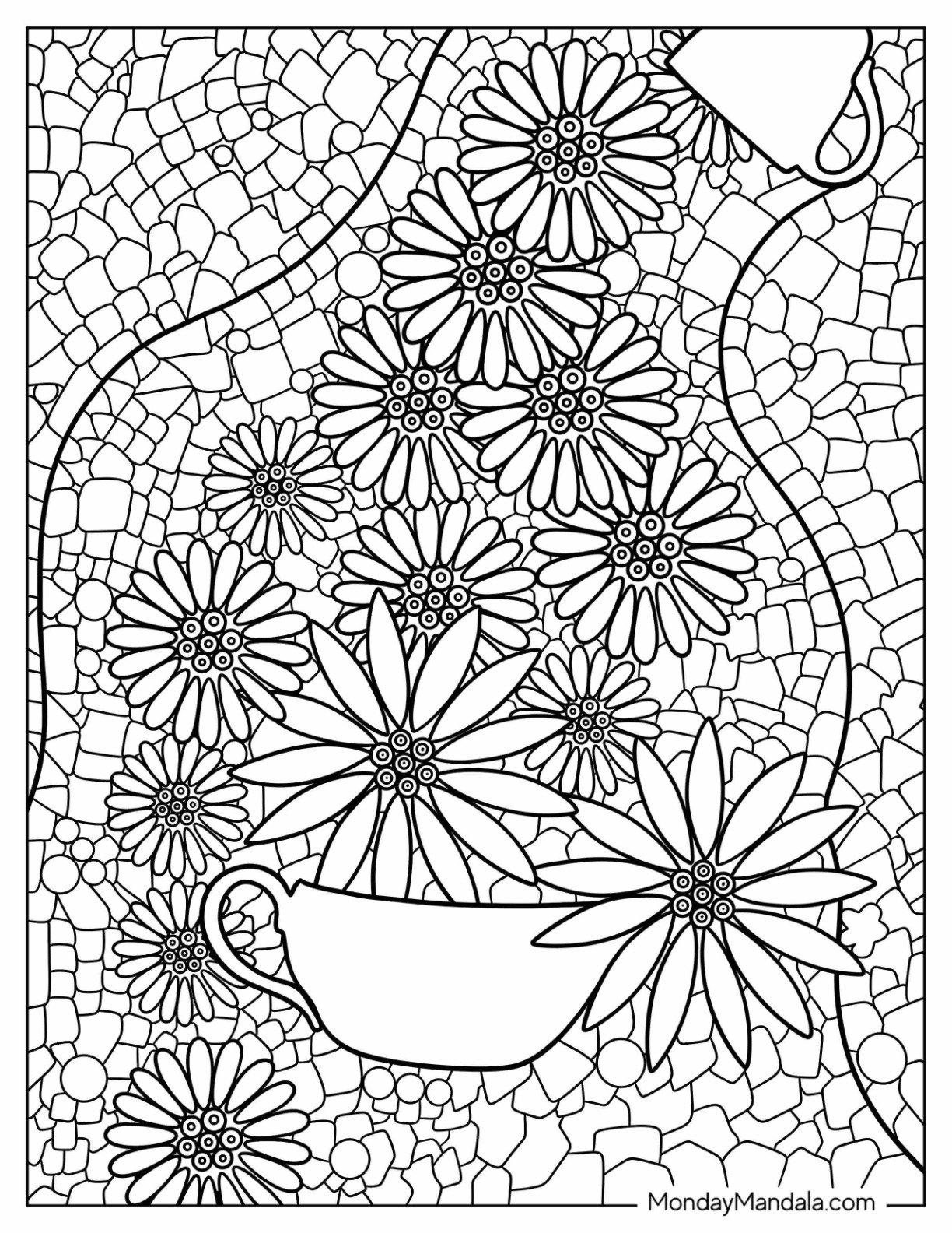 22 Mosaic Coloring Pages Free PDF Printables 