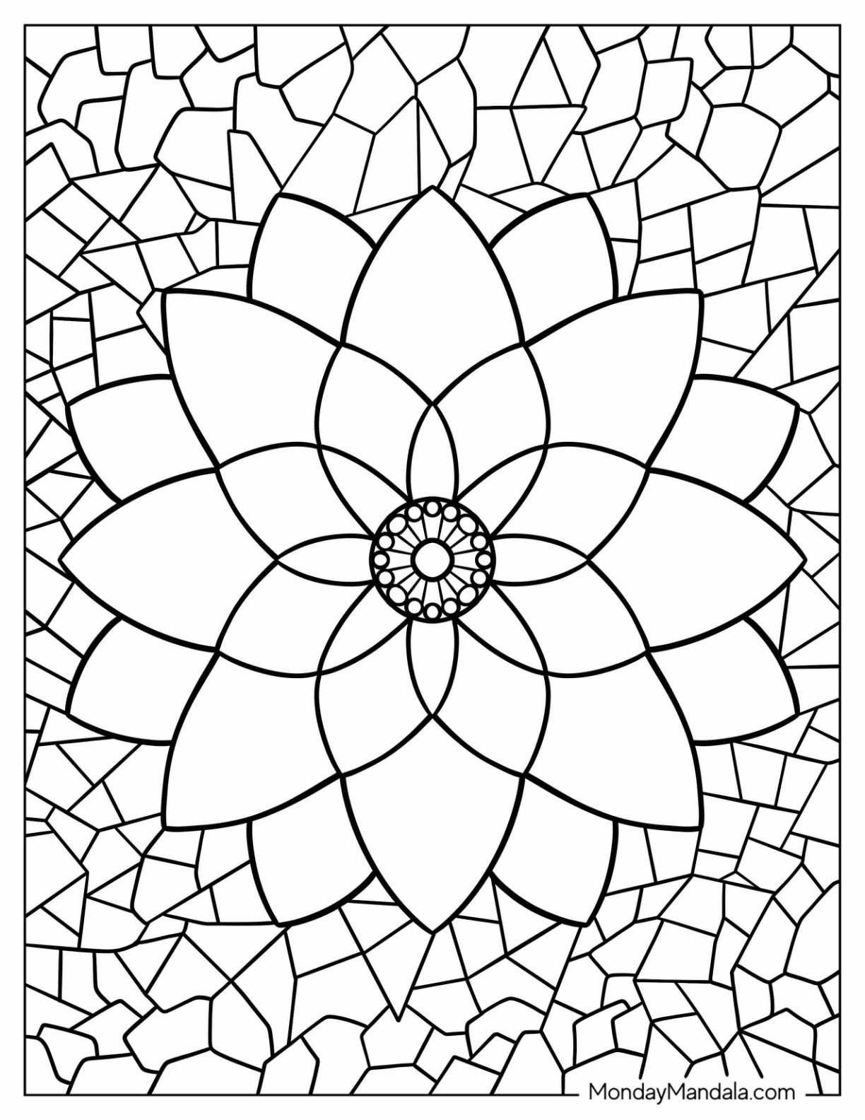 22 Mosaic Coloring Pages Free PDF Printables 
