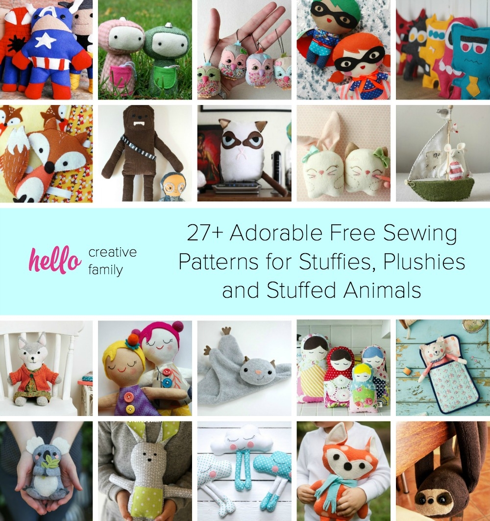 Printable Stuffed Animal Patterns Free