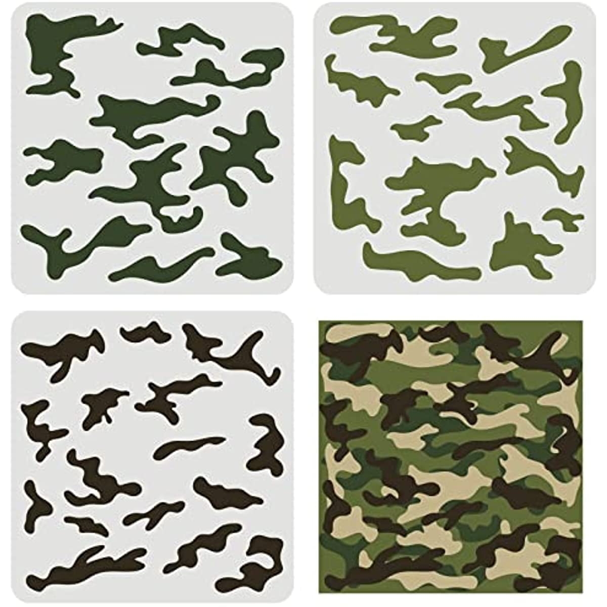 Free Printable Simple Camo Stencil
