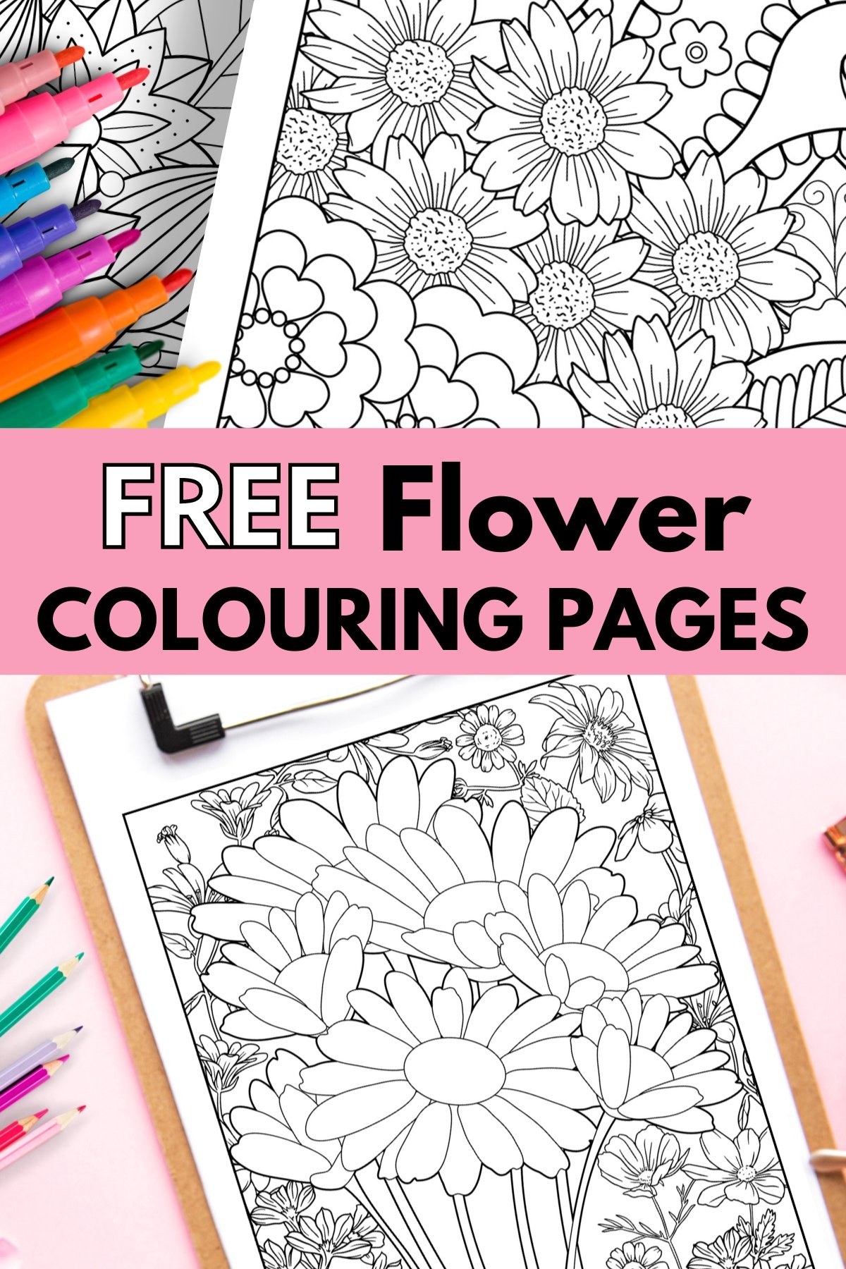 35 Free Flower Colouring Pages Gathering Beauty