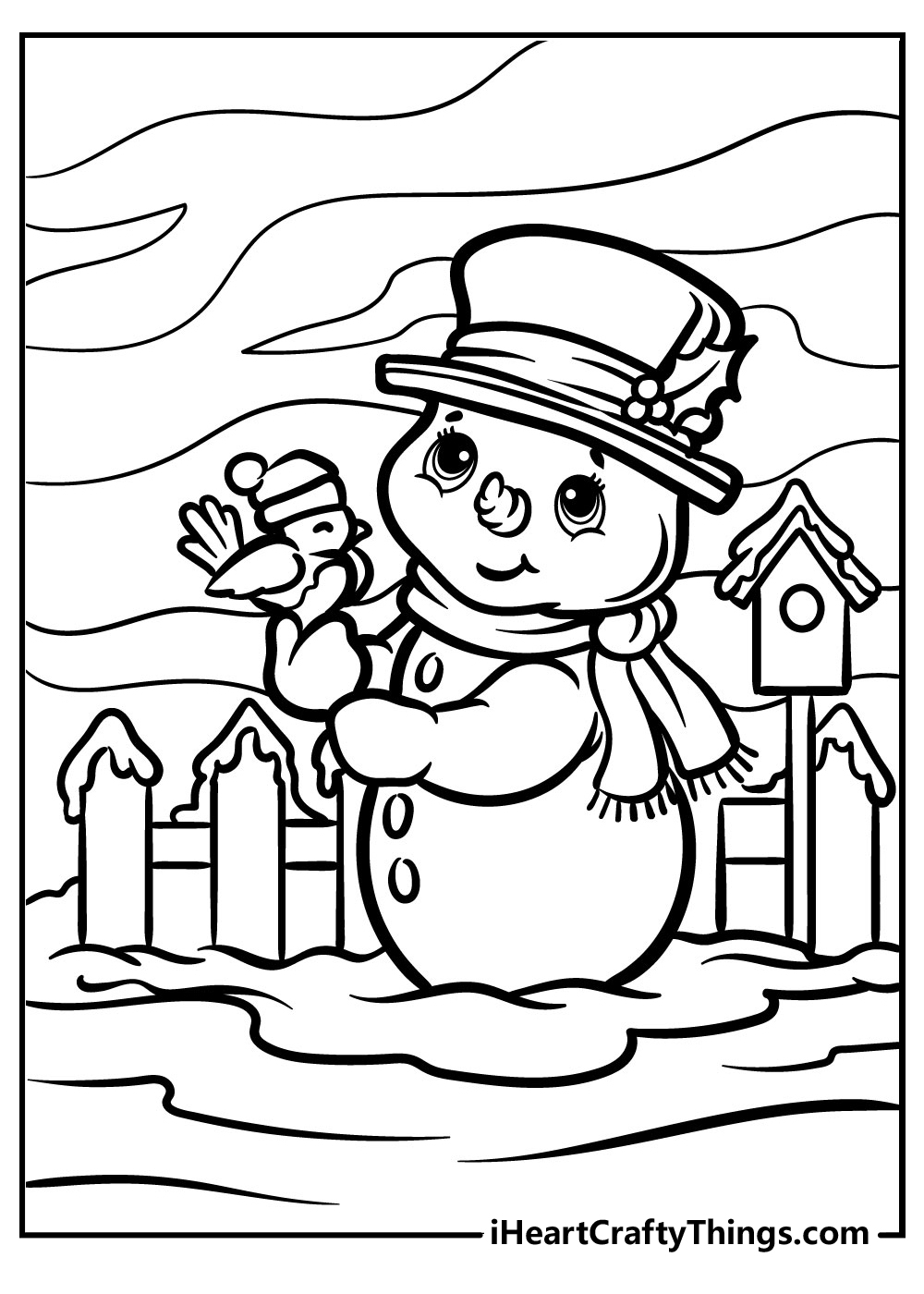 35 Snowman Coloring Pages 100 Free Printables 