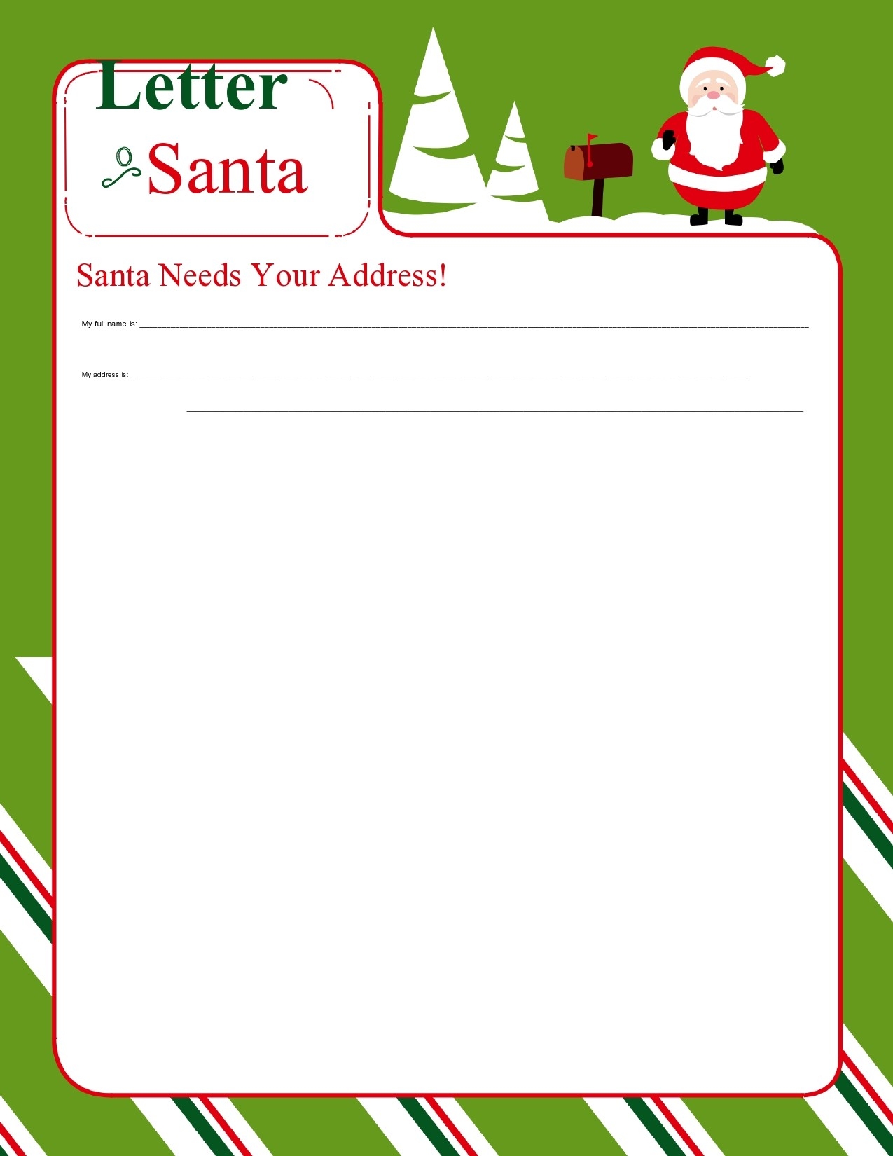 45 Printable Christmas Letter Templates 100 FREE TemplateLab