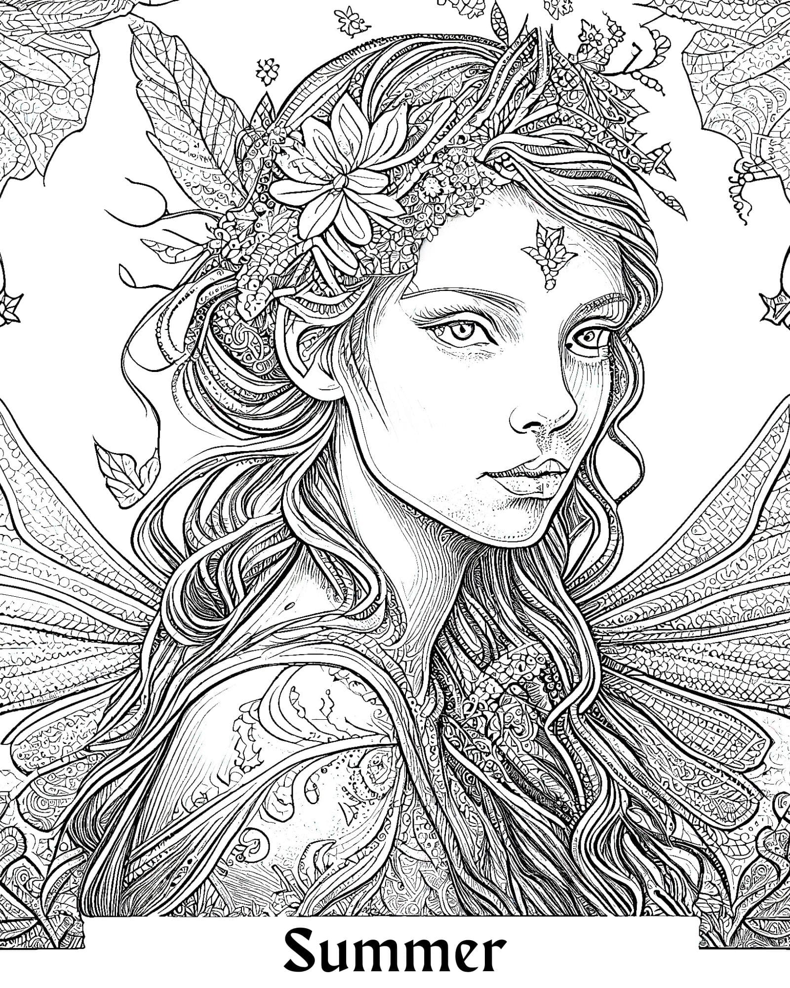 50 Fascinating Fairy Coloring Pages Free Printable Our Mindful Life