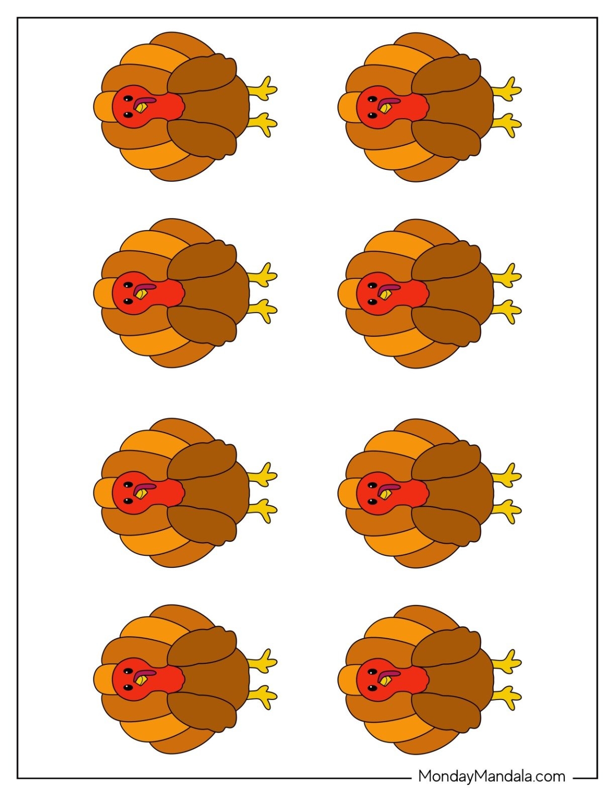 62 Turkey Templates Free PDF Printables 