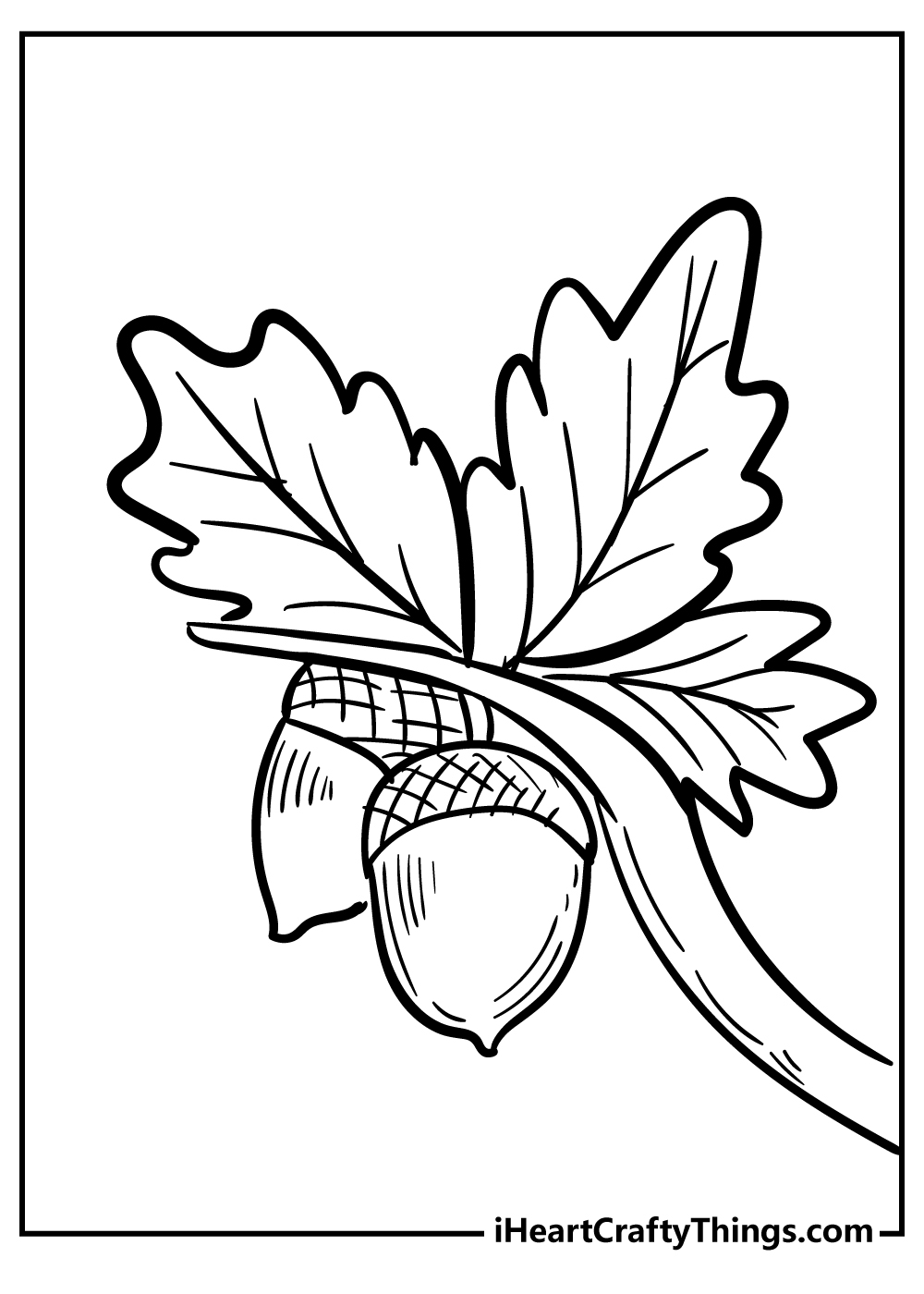 Acorn Coloring Pages 100 Free Printables 
