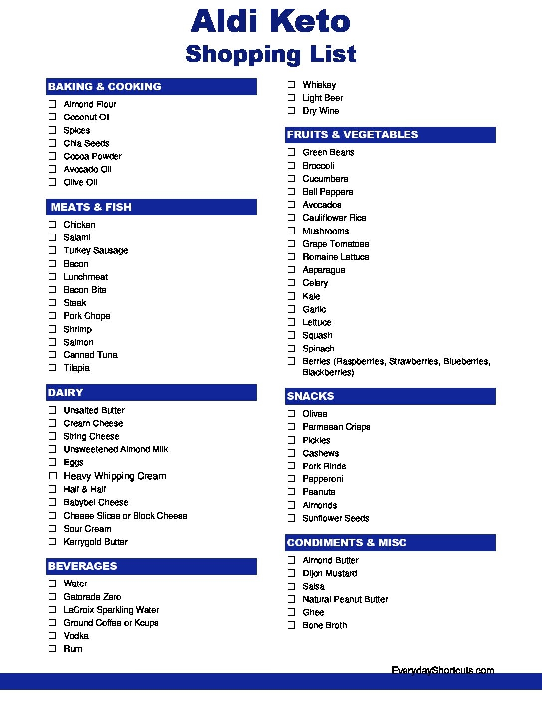 Free Printable Aldi Application