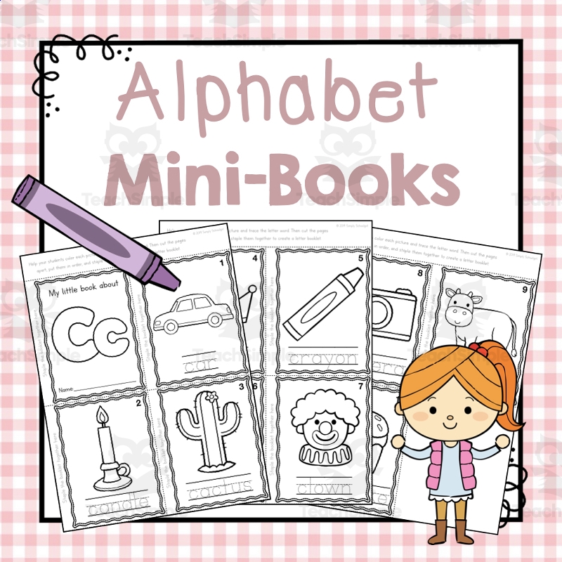 Alphabet Mini Books Letter Of The Week Activity Book By Teach Simple