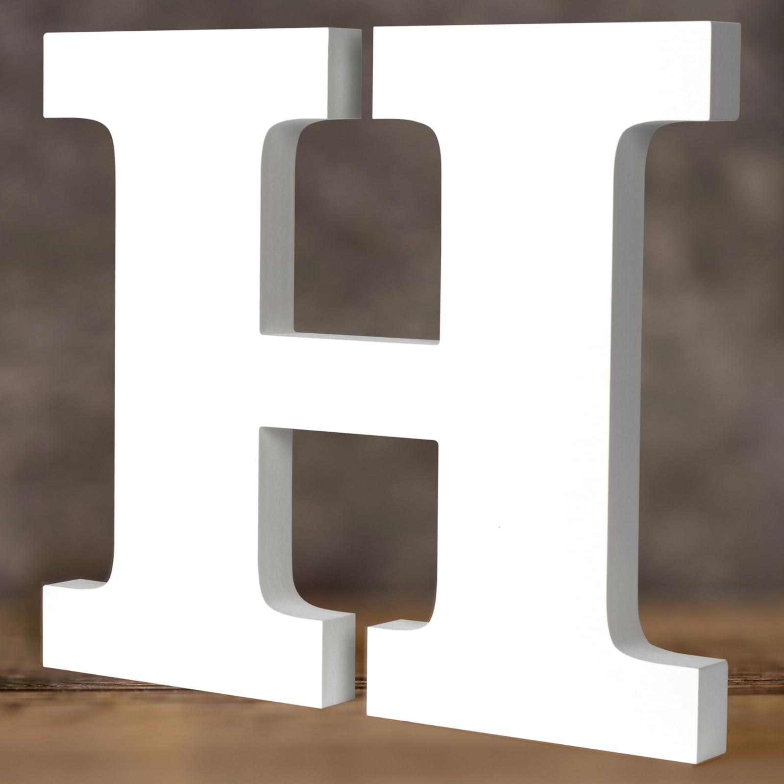 Amazon 12 Inch White Wood Letters Large Unfinished Wooden Letters For Wall Decor Printable Alphabet Letters Free Standing Solid Letters For Home Bedroom Wedding Birthday Party DIY Craft Letter H Baby