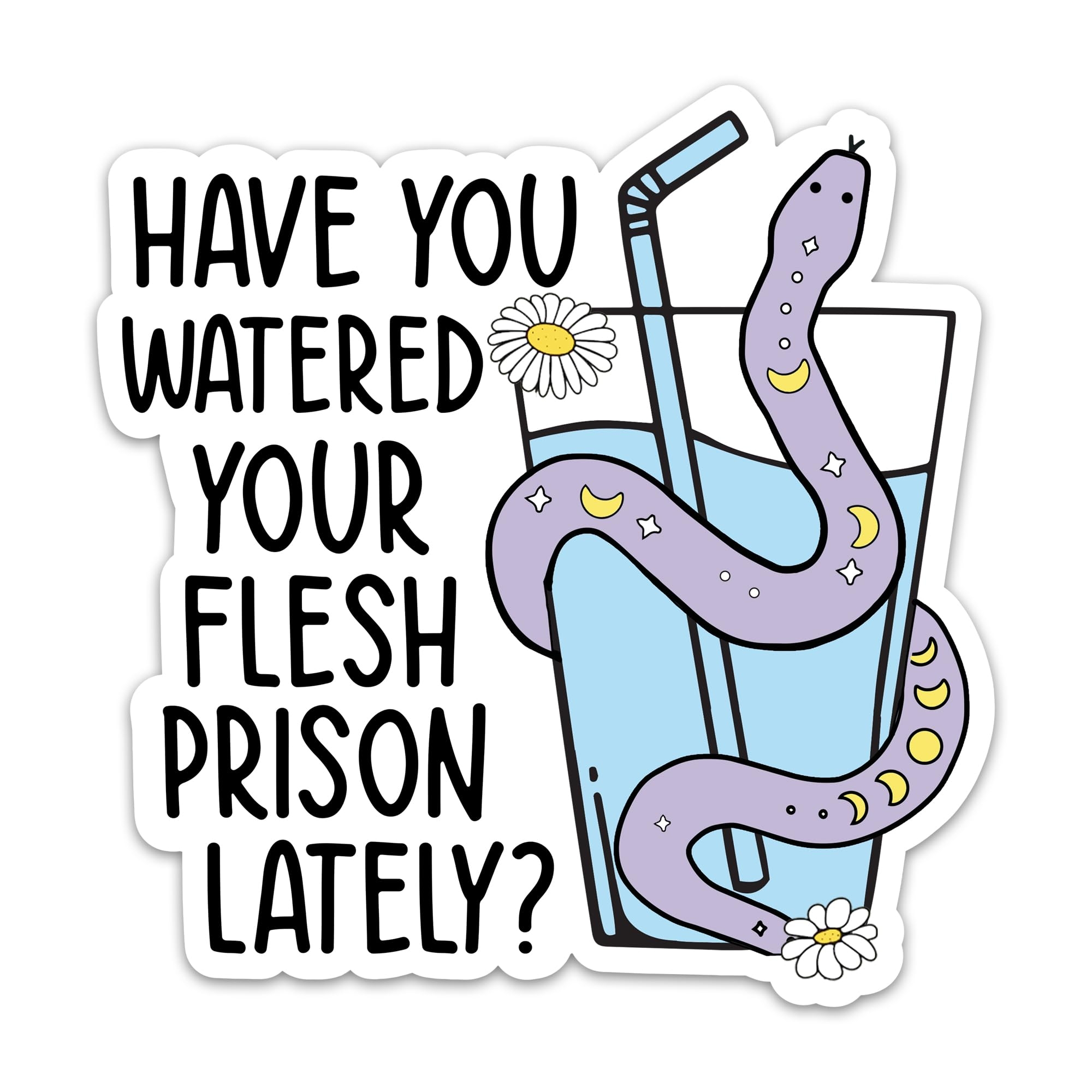 Amazon 3Pcs Have You Watered Your Flesh Prison Lately 3 Sticker Snake Hydrate Stickers Health Awareness Waterproof Vinyl Drink Water Decals For Laptop Water Bottle Tumbler Phone 3 Inches Electronics