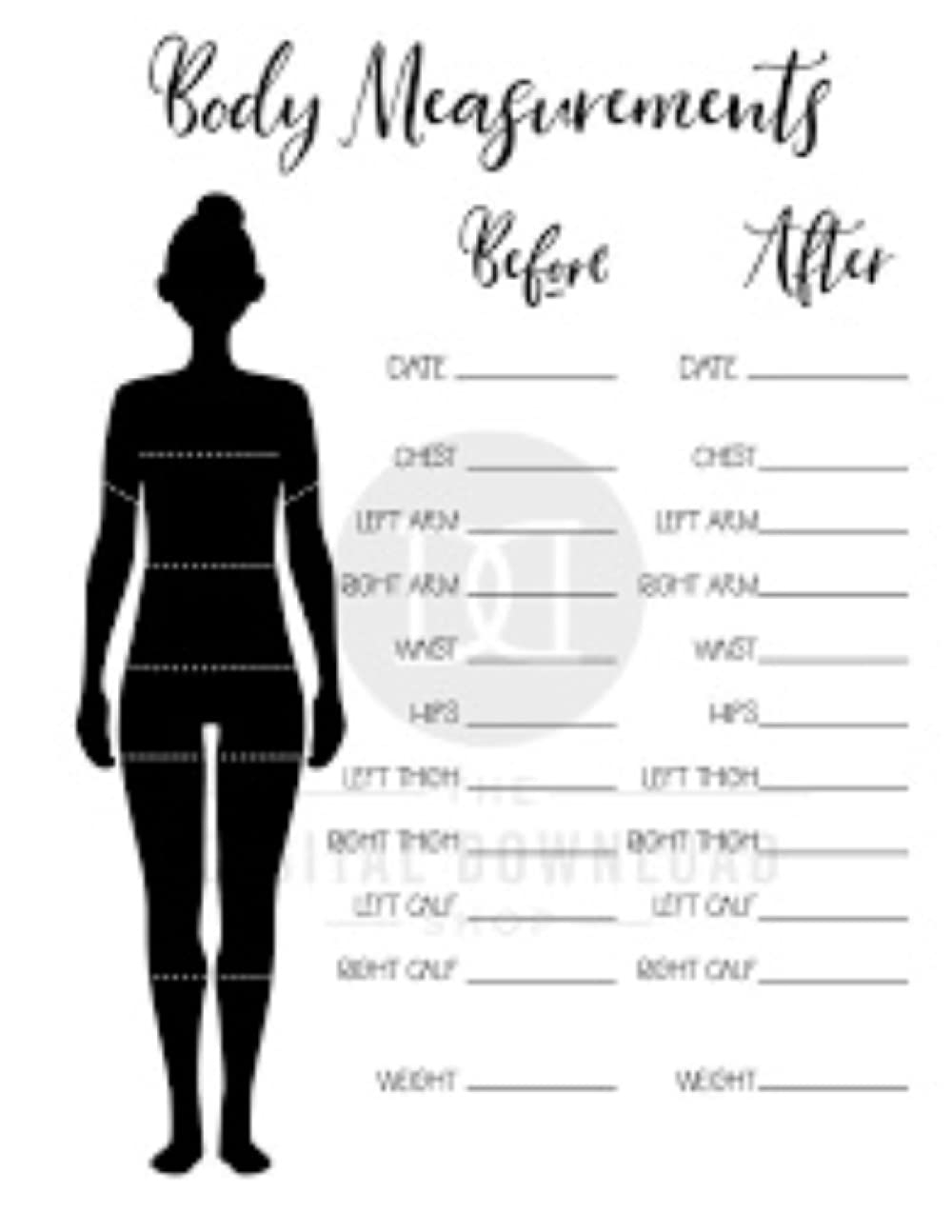 Free Printable Body Measurement Tracker