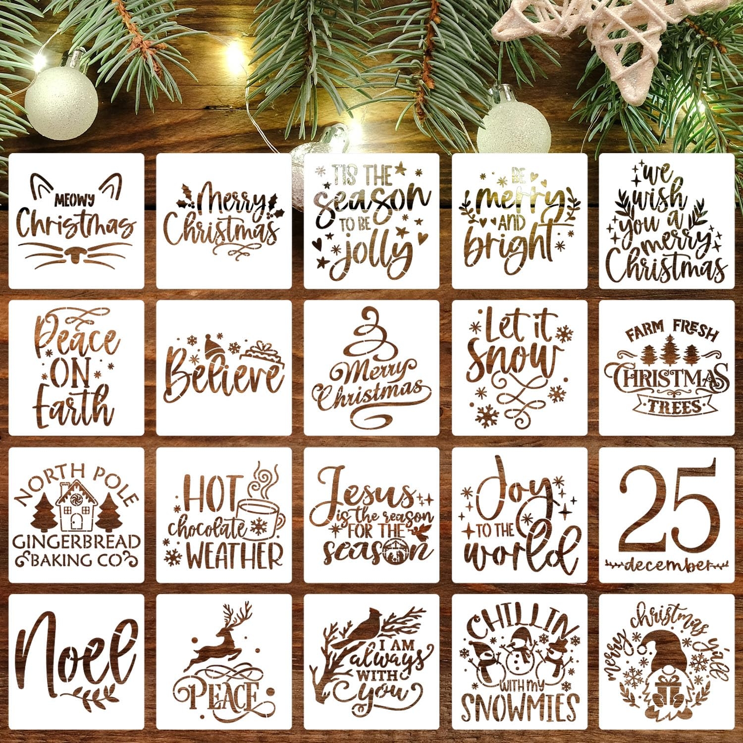 Free Printable Holiday Stencils