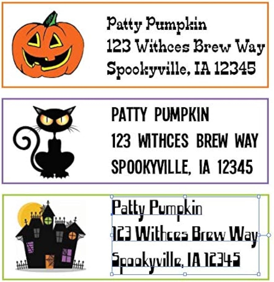 Free Printable Halloween Address Labels
