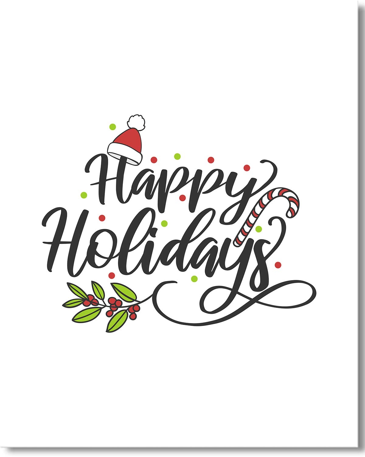 Free Happy Holidays Printable Poster