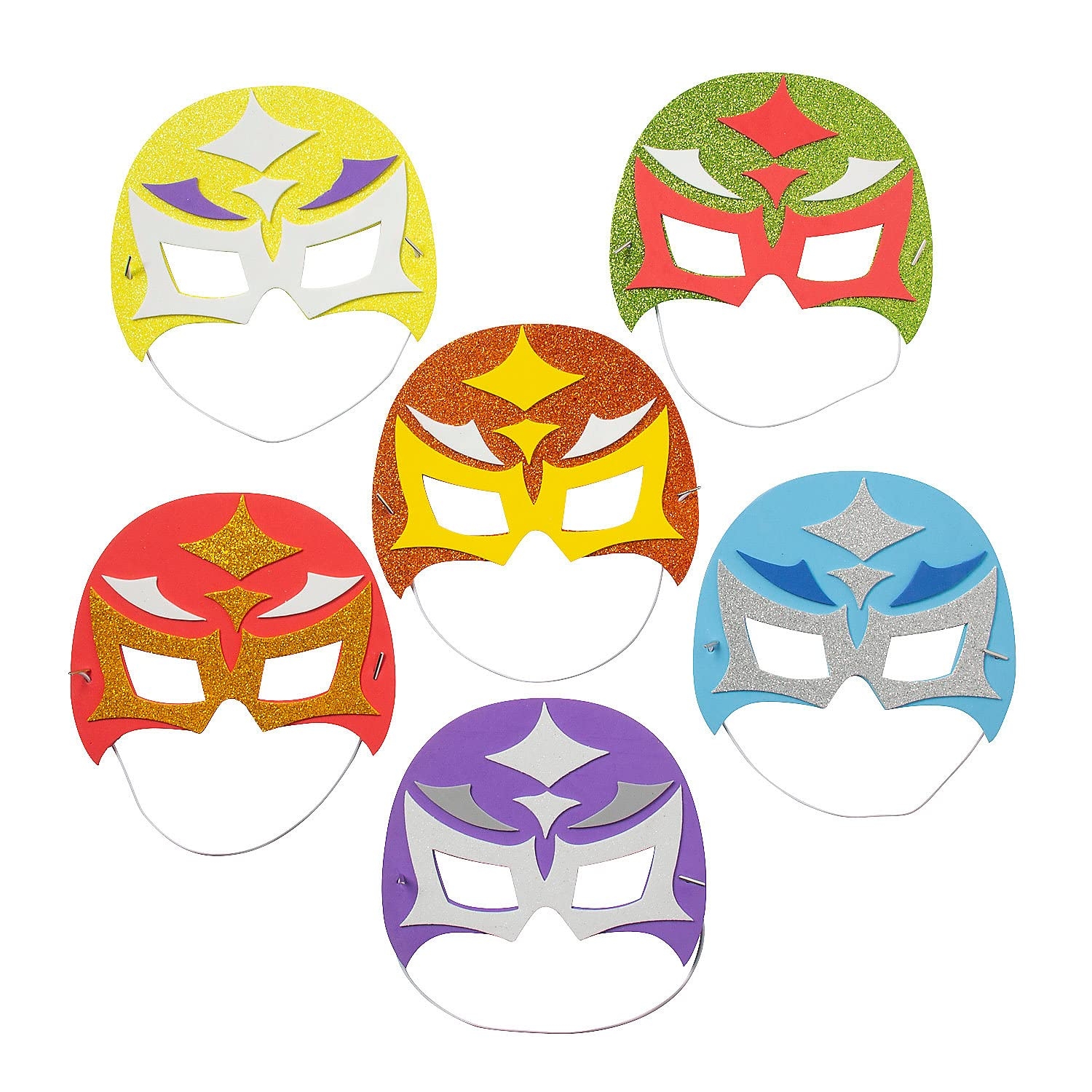 Amazon Lucha Libre Wrestler Masks Craft Kit Makes 12 Toys Games