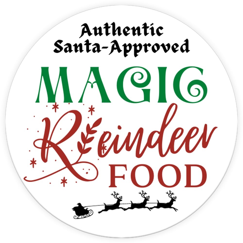 Reindeer Food Labels Printable Free
