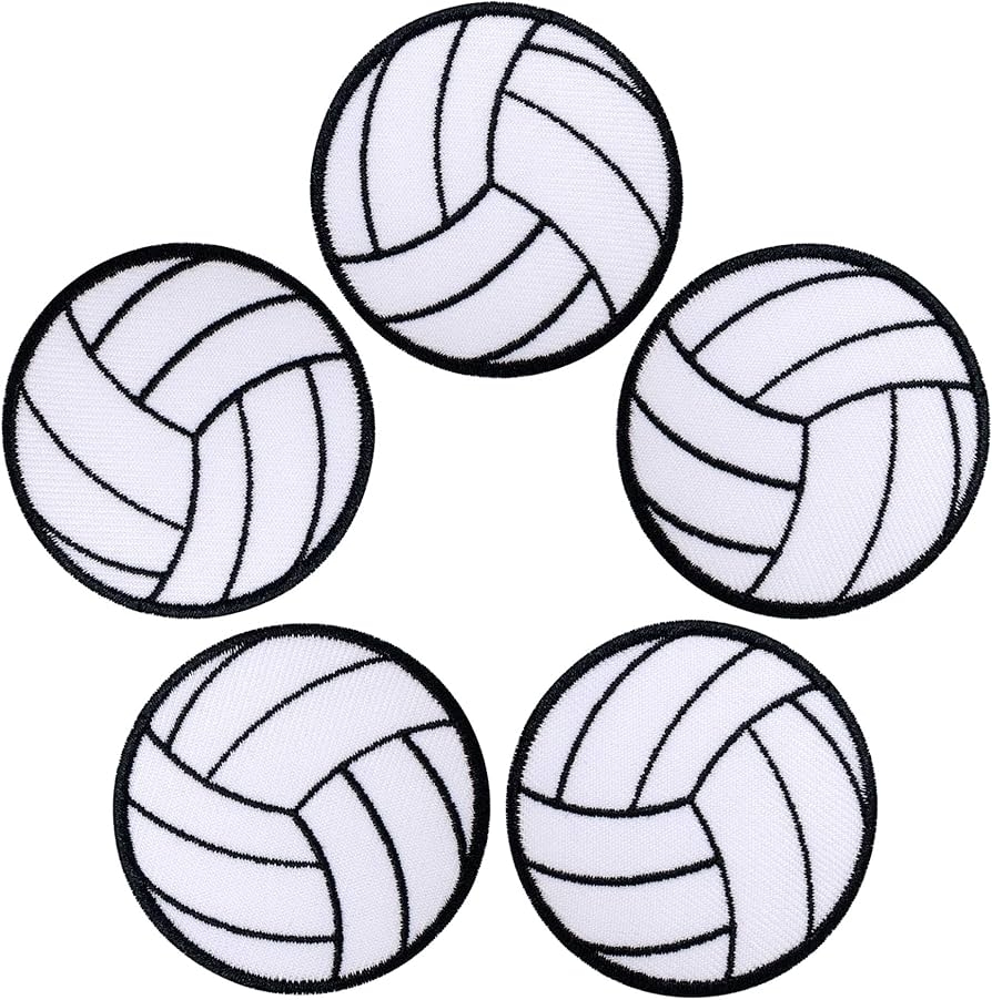 Amazon Octory 5 PCS Volleyball Ball Iron On Patch For Clothing Saw On Iron On Embroidered Patch Applique For Jeans Hats Bags Arts Crafts Sewing