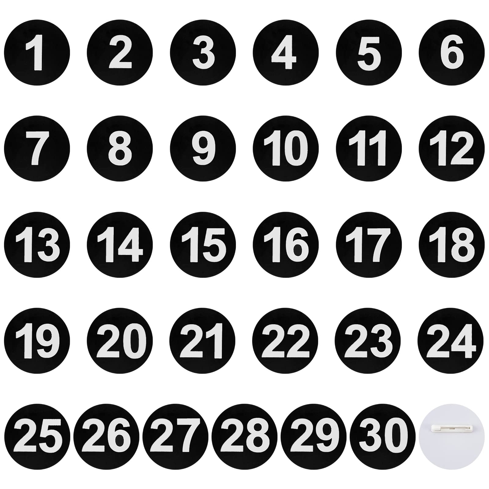 Free Printable Number Tags