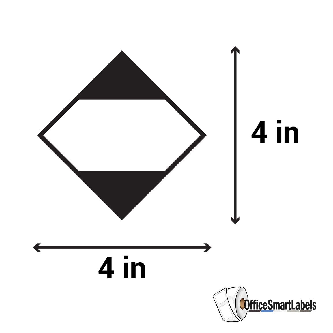 Amazon ORM D Shipping Labels 4 X 4 Diamond Limited Quantity Of Dangerous Goods Labels For Transport Warehouse Handling Diamond Shaped Labels Blank Limited Quantity Stickers 1 Roll Total
