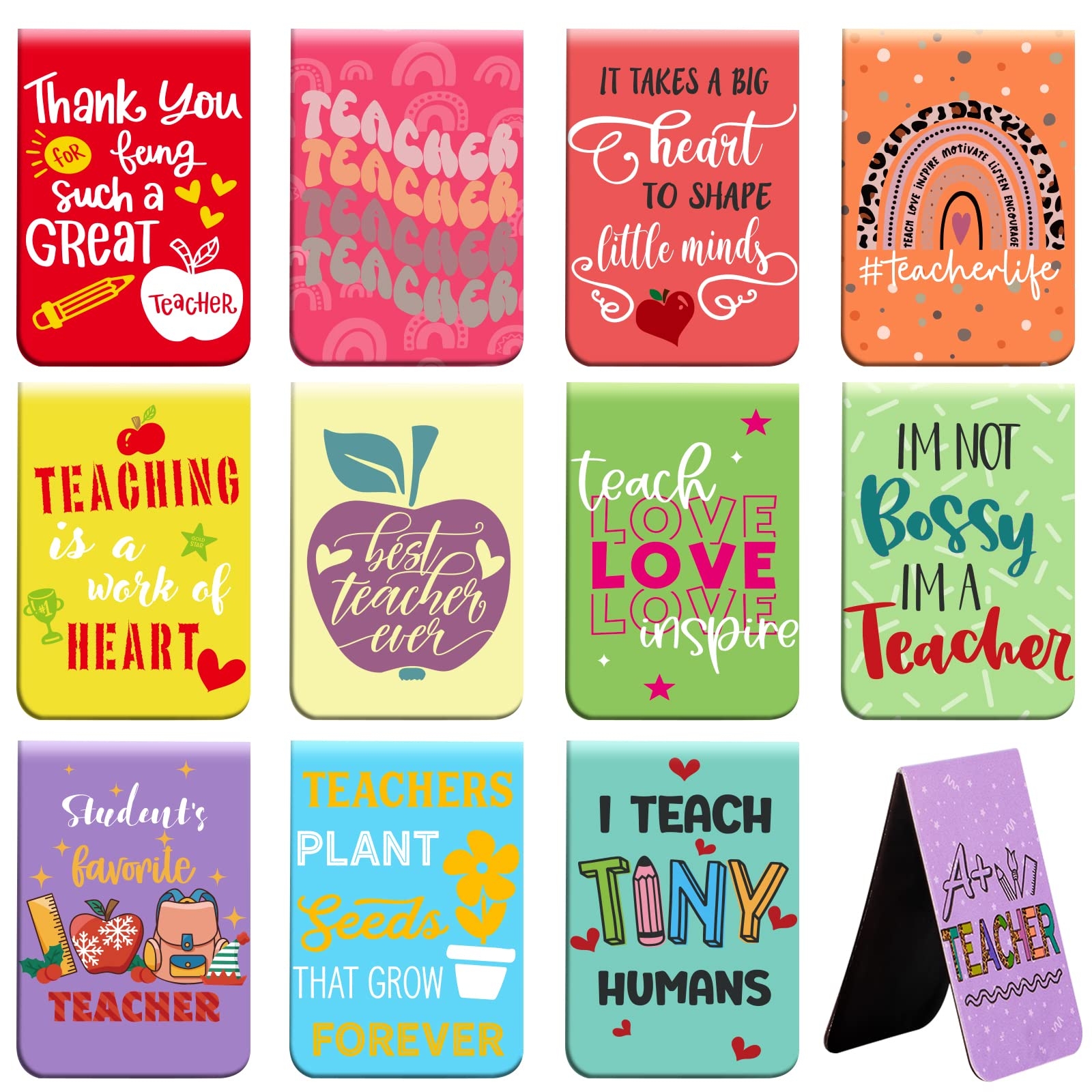 Amazon Teacher Gifts 36 Pcs Magnetic Bookmarks For Teacher Appreciation Gifts Book Markers For Women Teacher Supplies Magnet Bookmark Clips Gifts For Teachers Reading Accessories Office Products