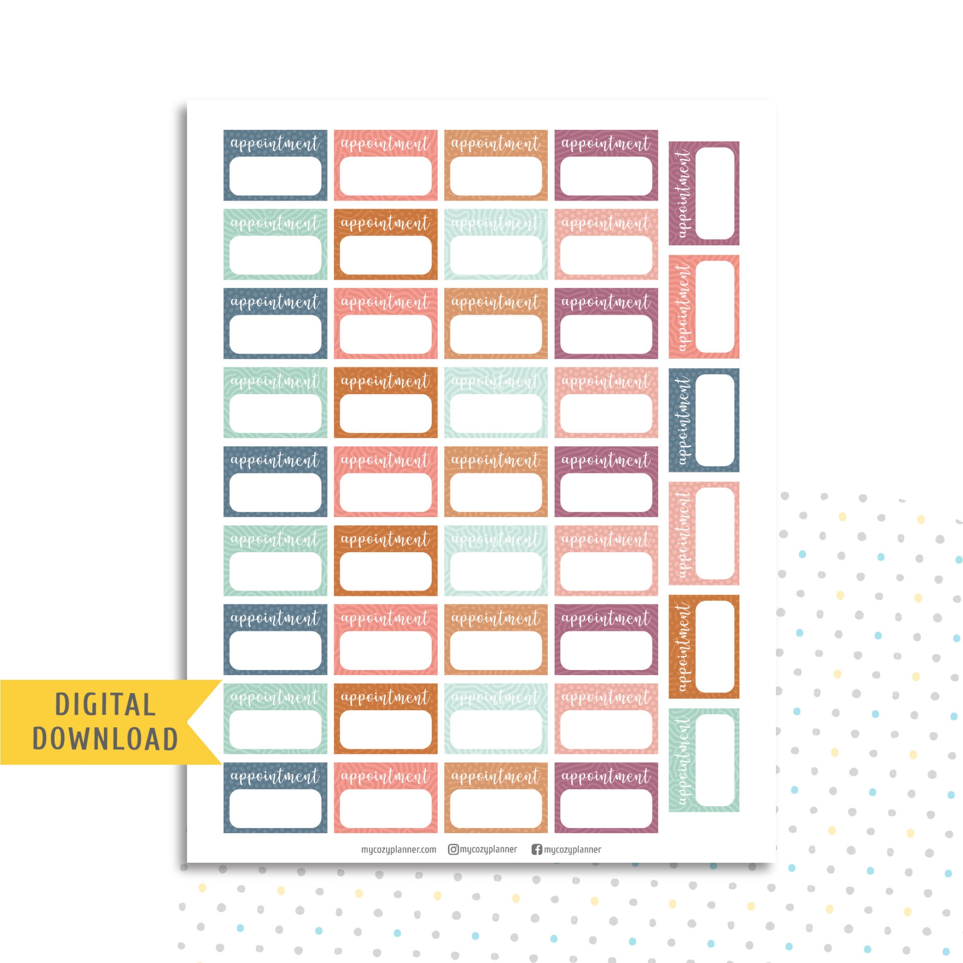 Free Printable Planner Stickers
