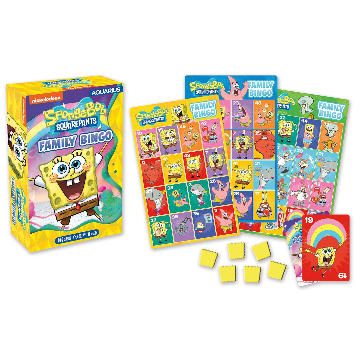 Aquarius SpongeBob SquarePants Family Bingo Game Family Games Hallmark