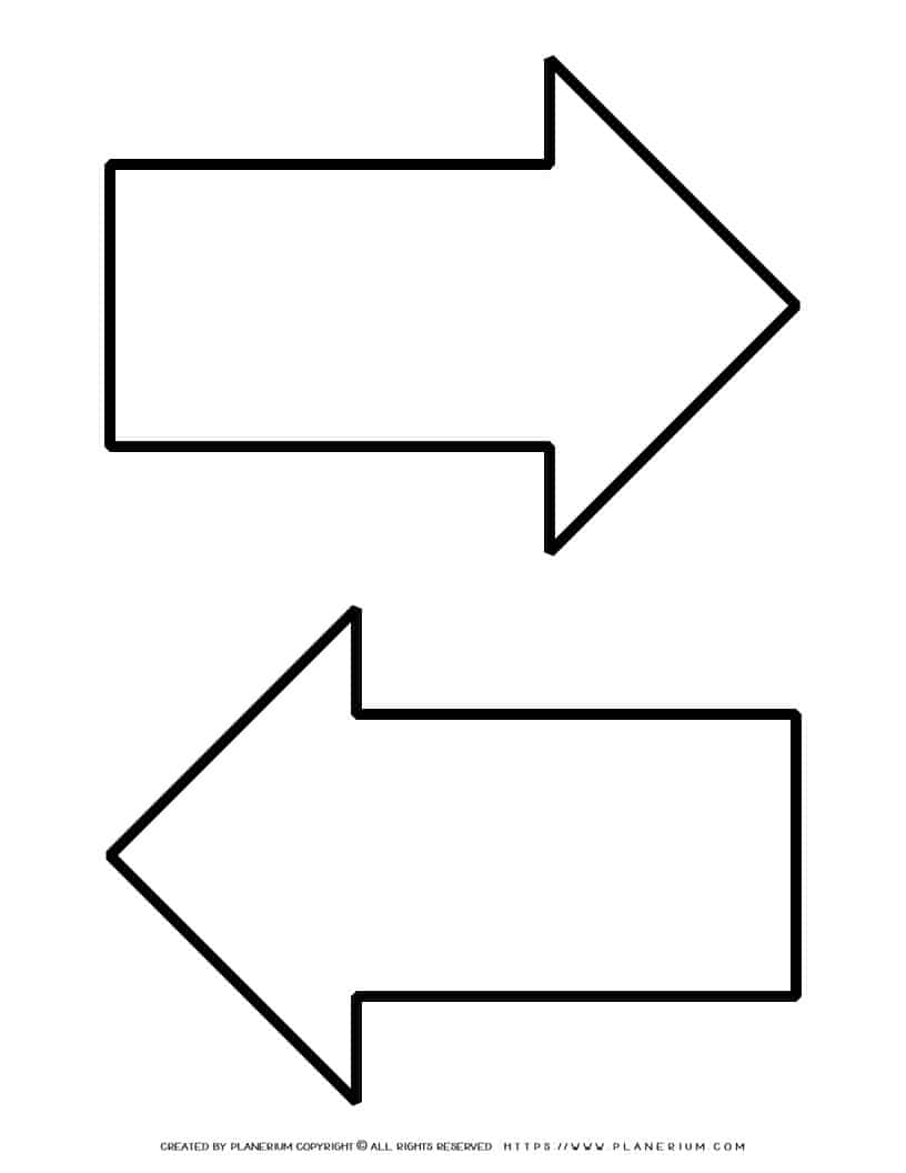 Arrow Template Two Arrows Planerium