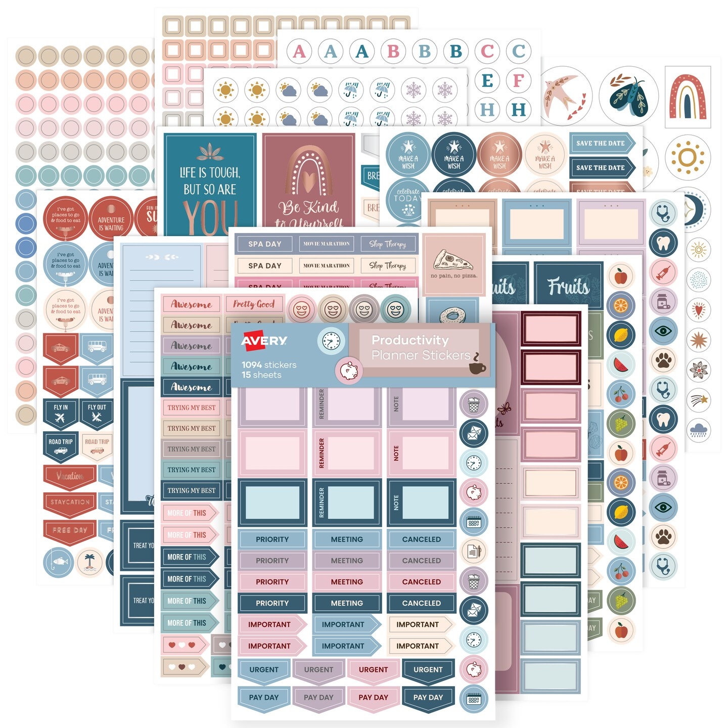 Free Printable Food Planner Stickers