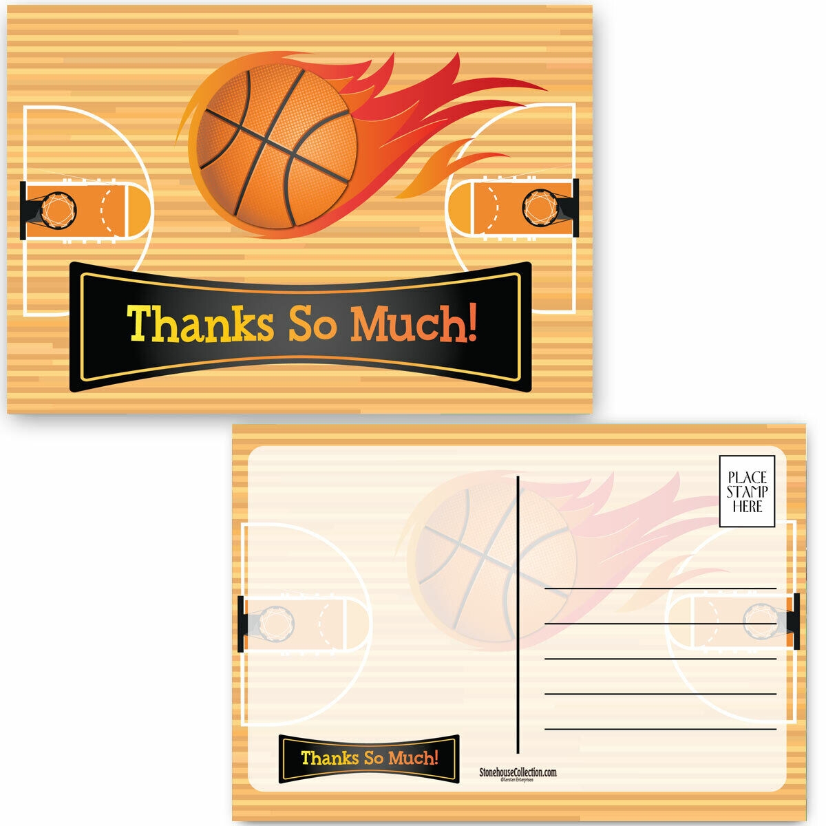 Free Printable Basketball Thank You