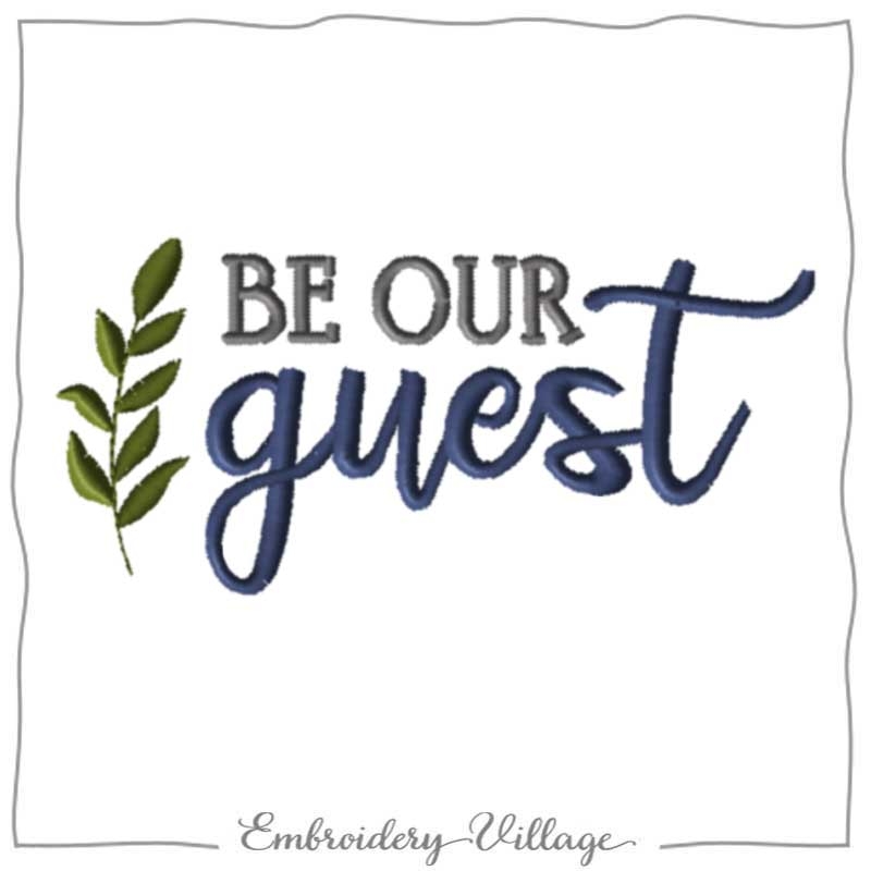 Be Our Guest Printable Free