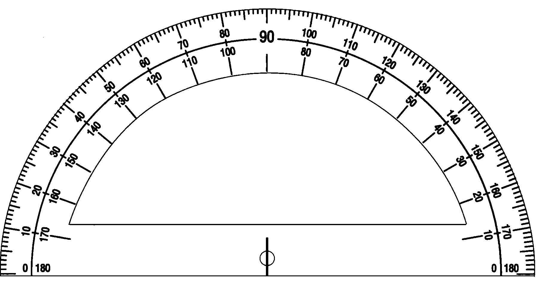  Best 3 Printable Protractor PDF Images You Calendars