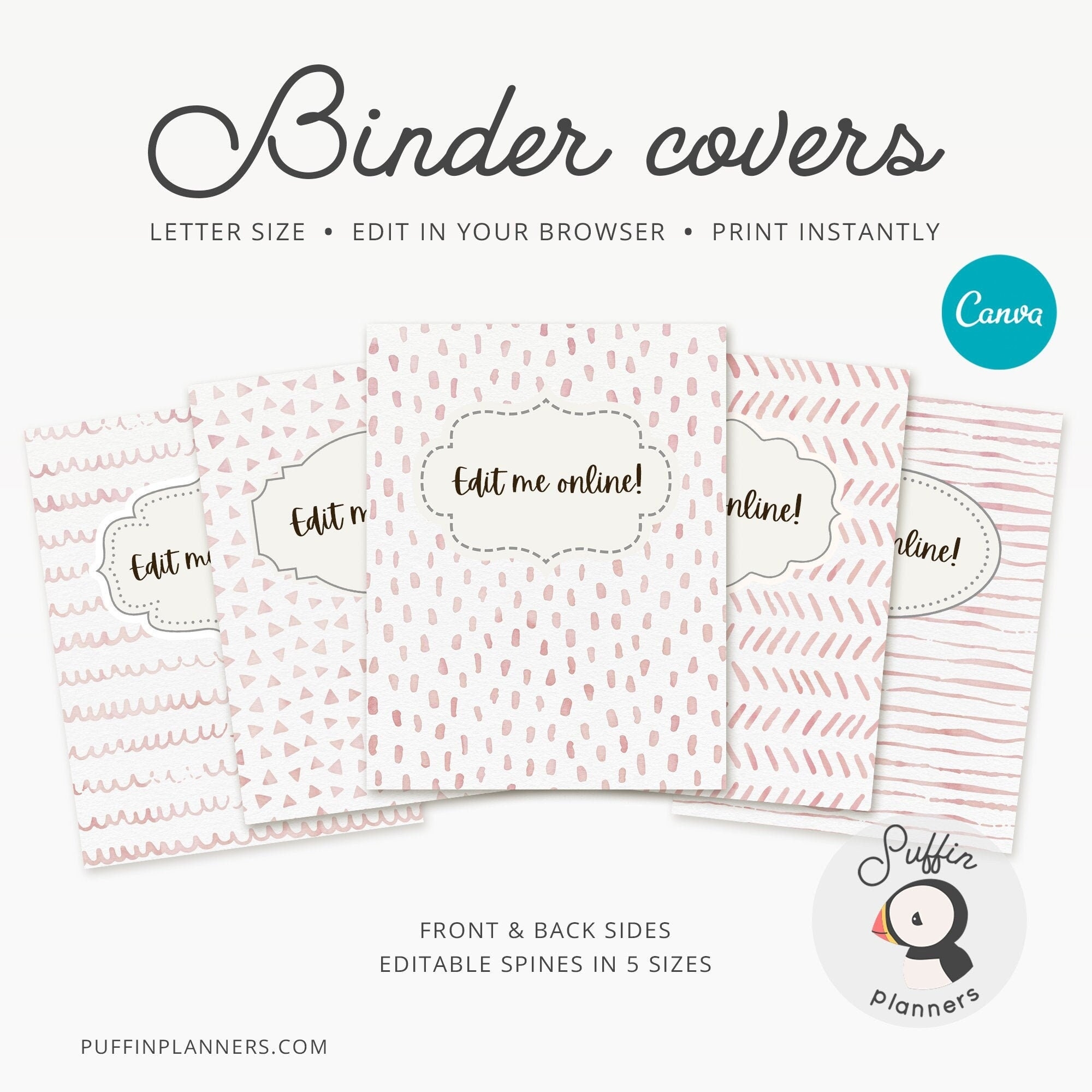 Free Editable Printable Binder Covers