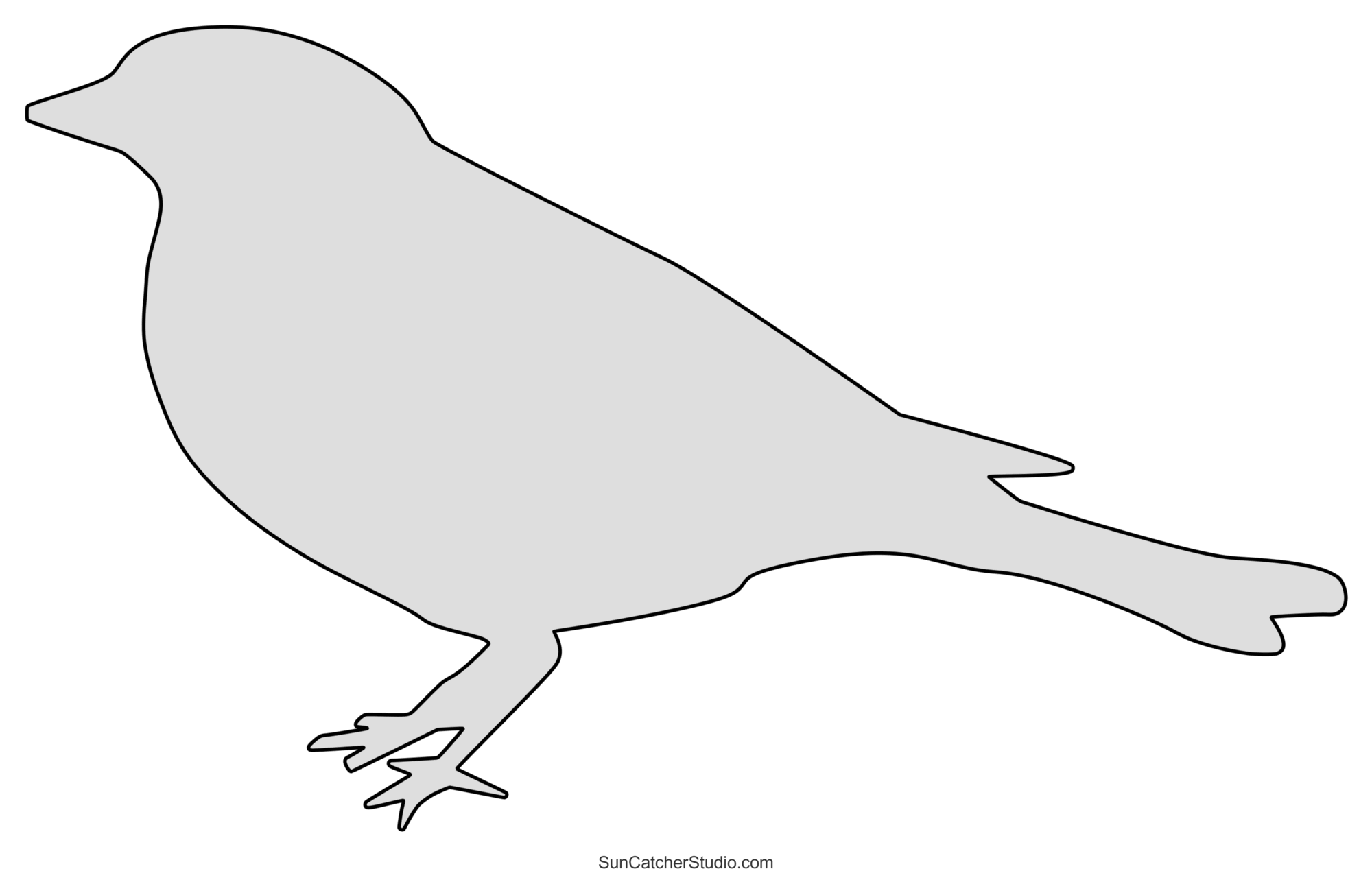 Free Printable Hummingbird Stencil