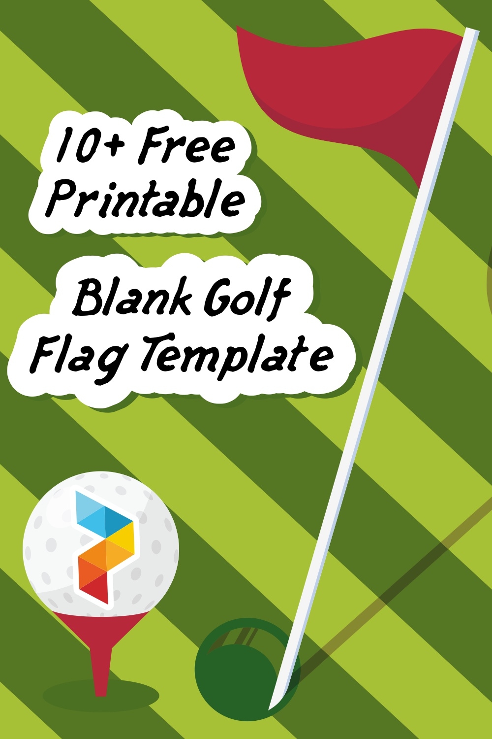 Blank Golf Flag Template 11 Free PDF Printables Printablee